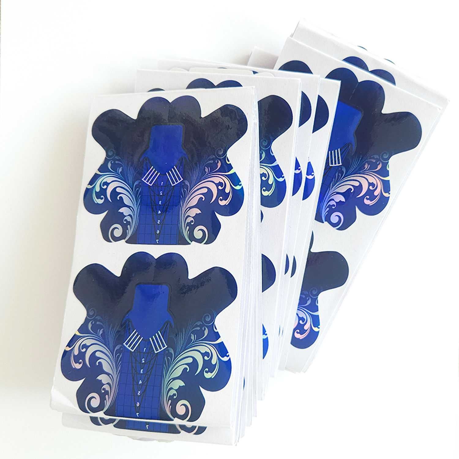 Set 100 sabloane constructie unghii cu gel UV sau acryl
