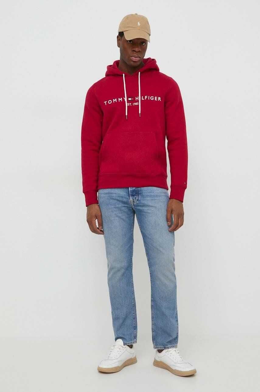 Суичър Tommy Hilfiger размер L - цвят бордо