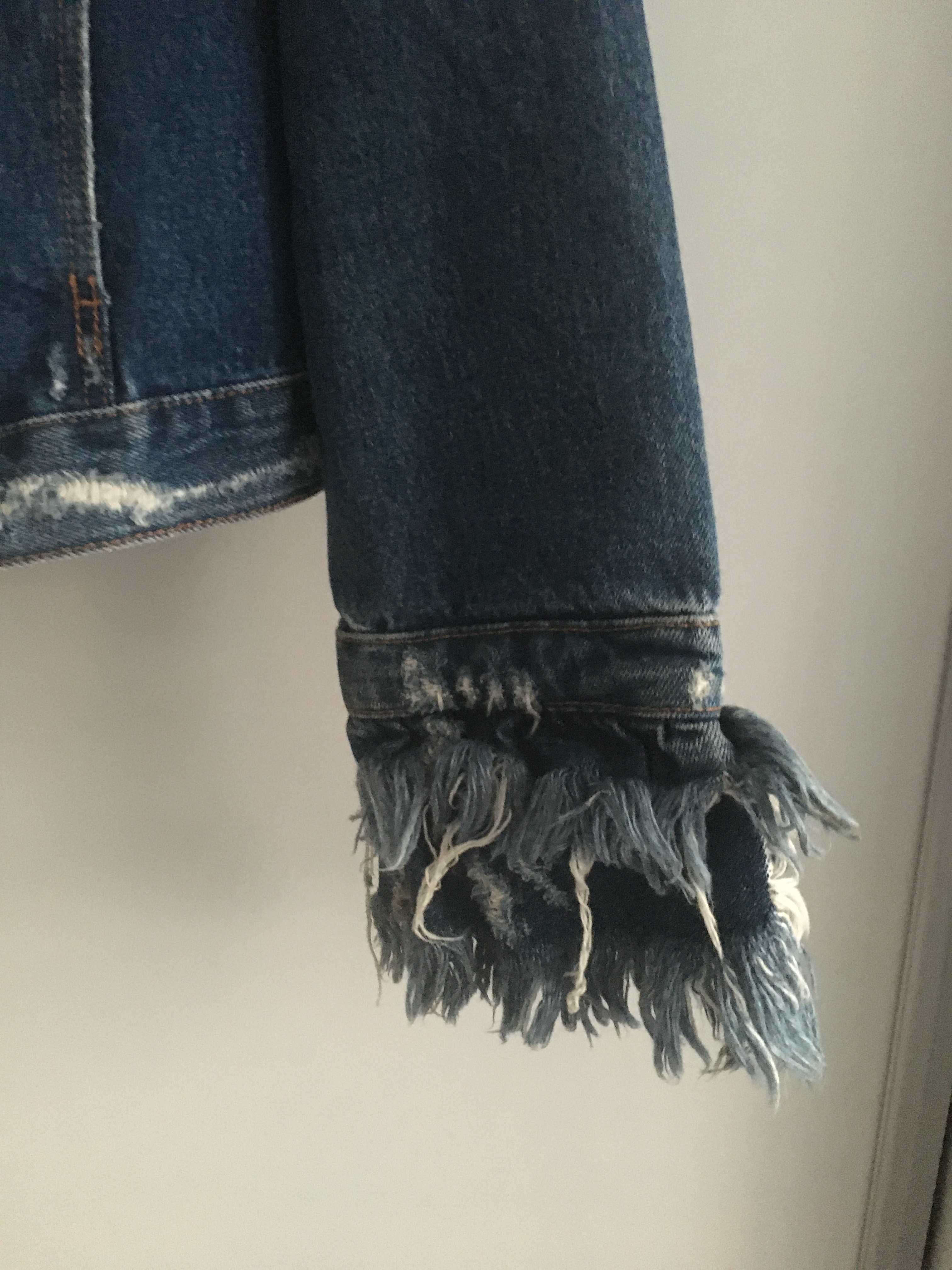 Zara ново дънково яке ,Рисувани дънки