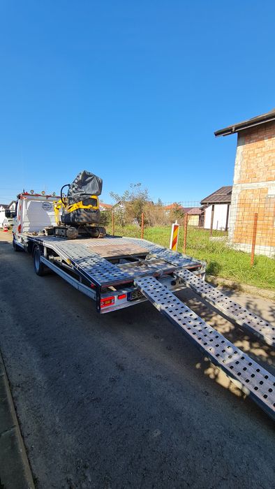 Tractari auto  Platformă auto  Transport Marfă Transport utilaje