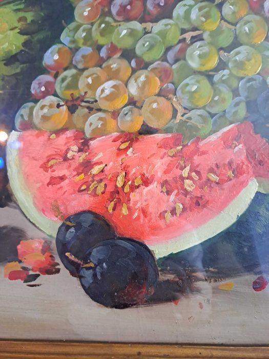 tablou pictura in ulei semnat F Dezideriu dimensiune 64/50 cm