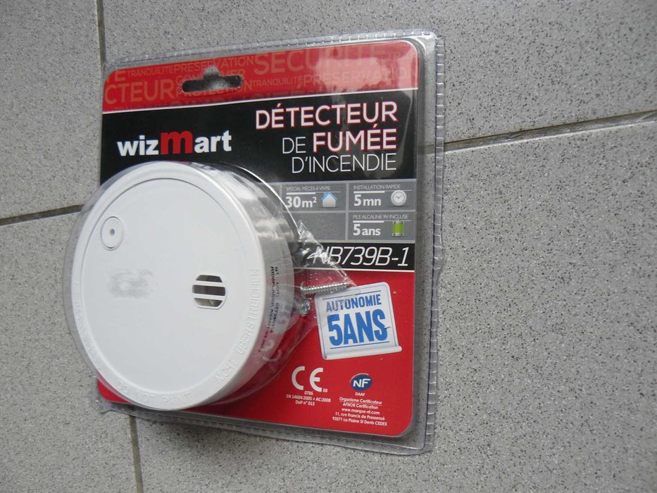 Detector De Fum/Incendiu WIZMART NB739B-I Nou Sigilat Adus Din Franta