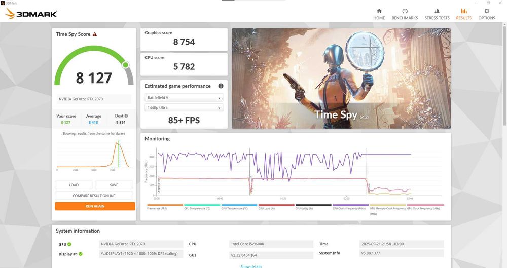 PC Gaming i5-9600K + RTX 2070 – 16 GB RAM