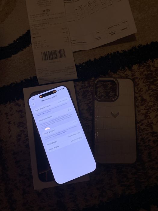 Iphone 16 pro max desert titanium 256gb la cutie si factura altex