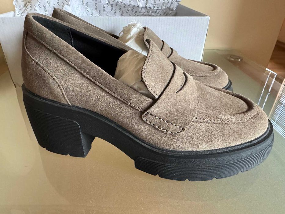Дамски Лоуфър Geox -Spherica EC15 Taupe