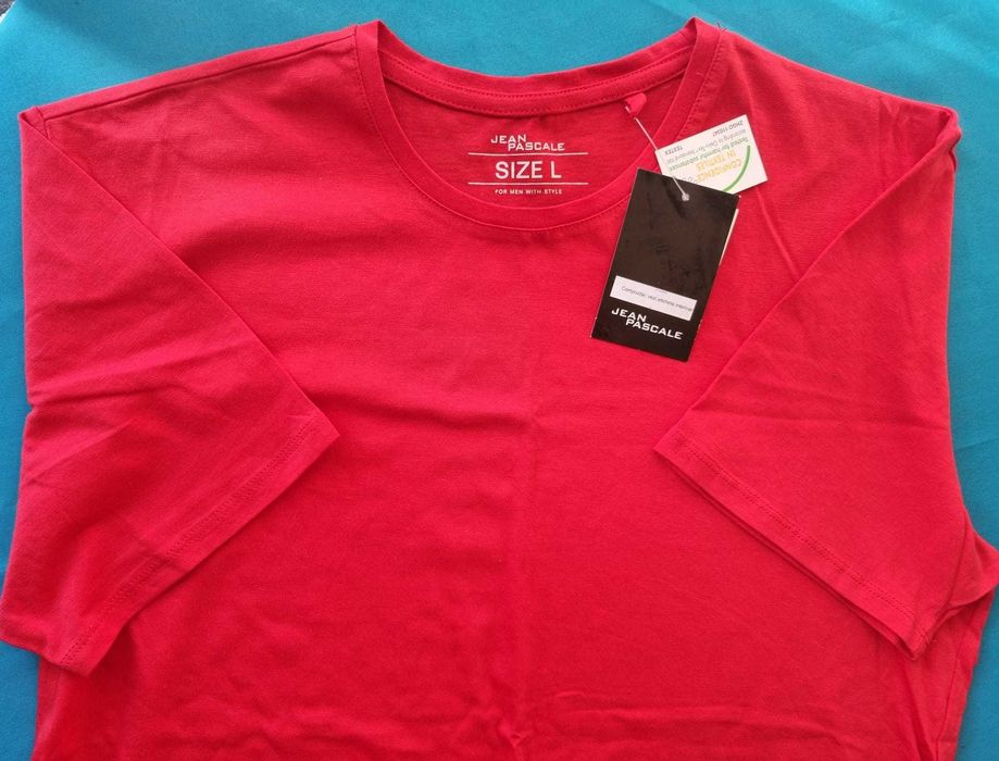 Tricou mc scurta barbat Takko, rosu, L , bbc100% nou cu eticheta