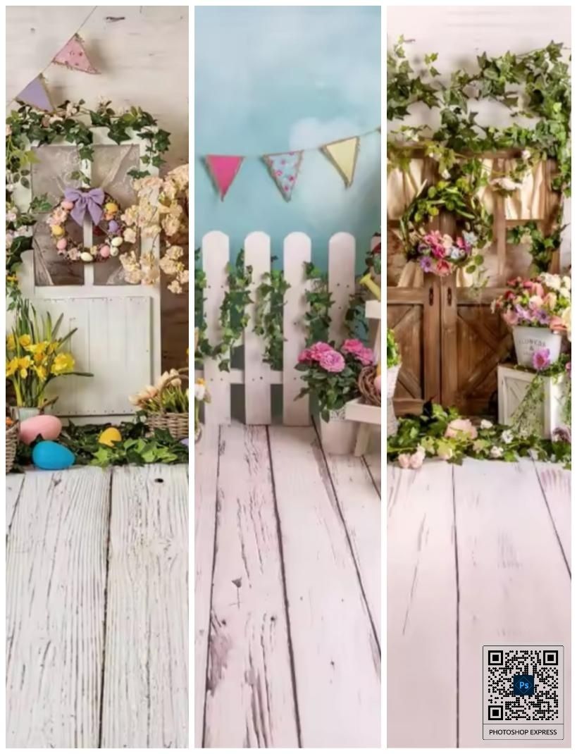 Fundal Foto Paște Primavara 8 Martie Poliester 200x300 Decor Foto