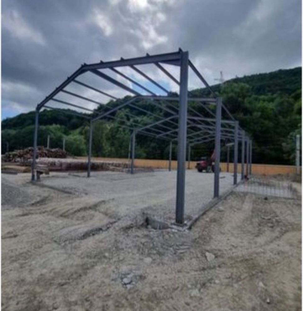 Structura metalica completa pentru acoperire 12x22 din ipe 200