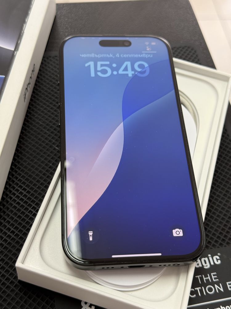 Apple iPhone 16 Pro,Black Titanium,128GB *КатоНов**100% Battery*