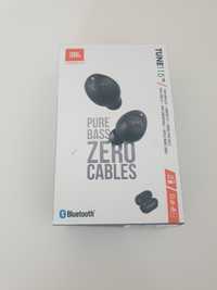 Casti audio bluetooth in-ear JBL Tune 115TWS, negru, incarcare USB Typ