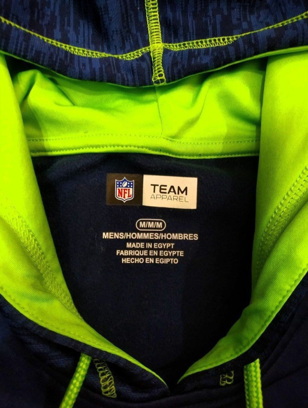 Из США мужская толстовка, с капюшоном Seattle Seahawks Performance