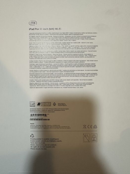 Ipad pro 13 inch m4 2024 2TB