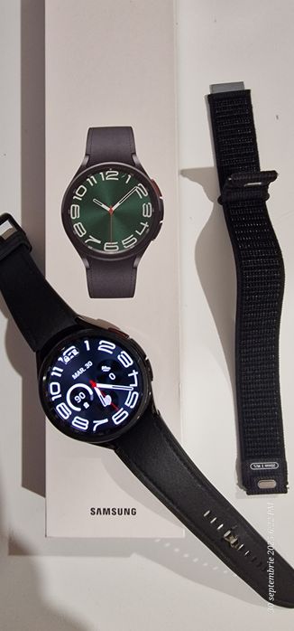 Samsung Galaxy Watch 6 Classic 47mm Bluetooth Negru + brățară original