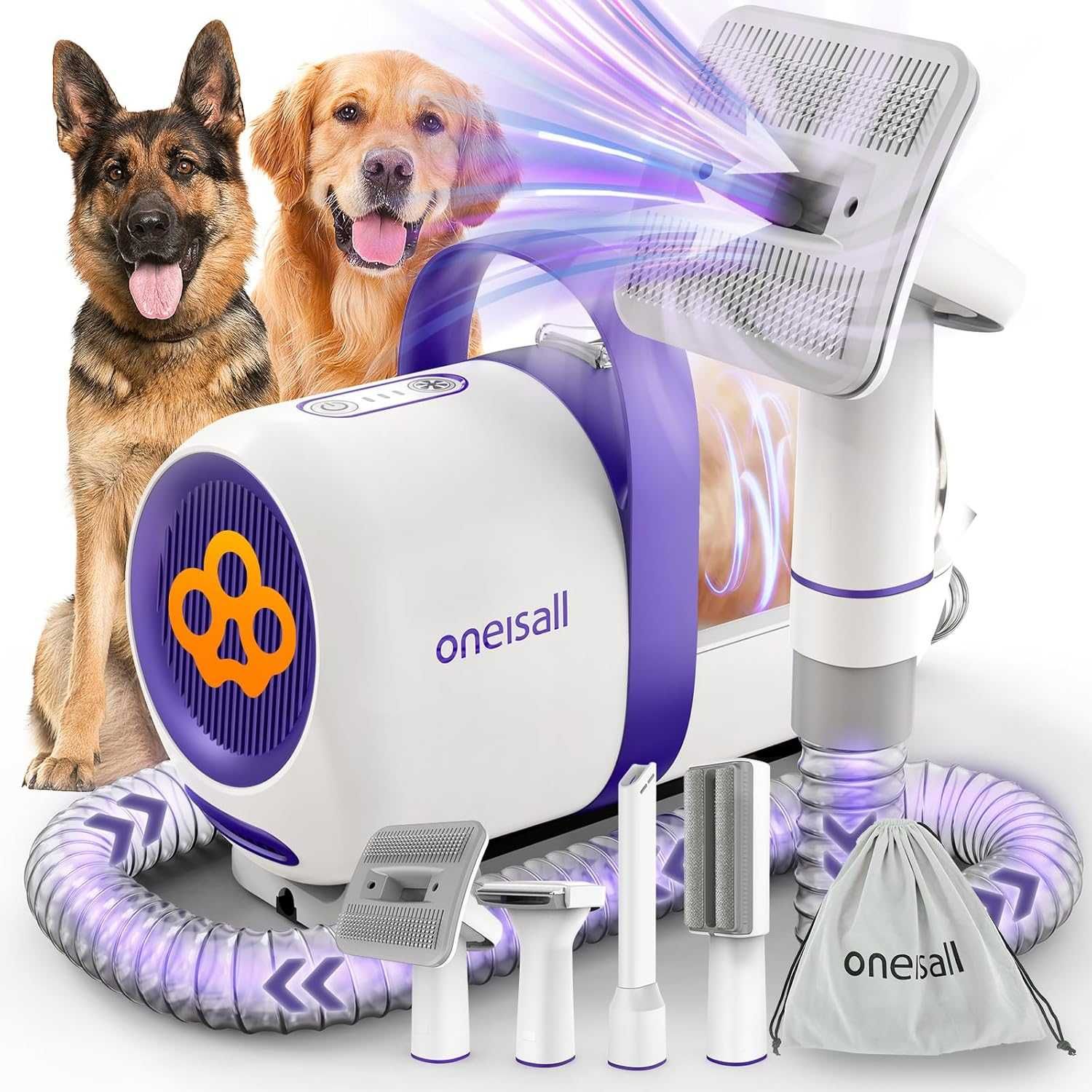 Грууминг вакуумна станция за кучета и котки от Oneisall LM5