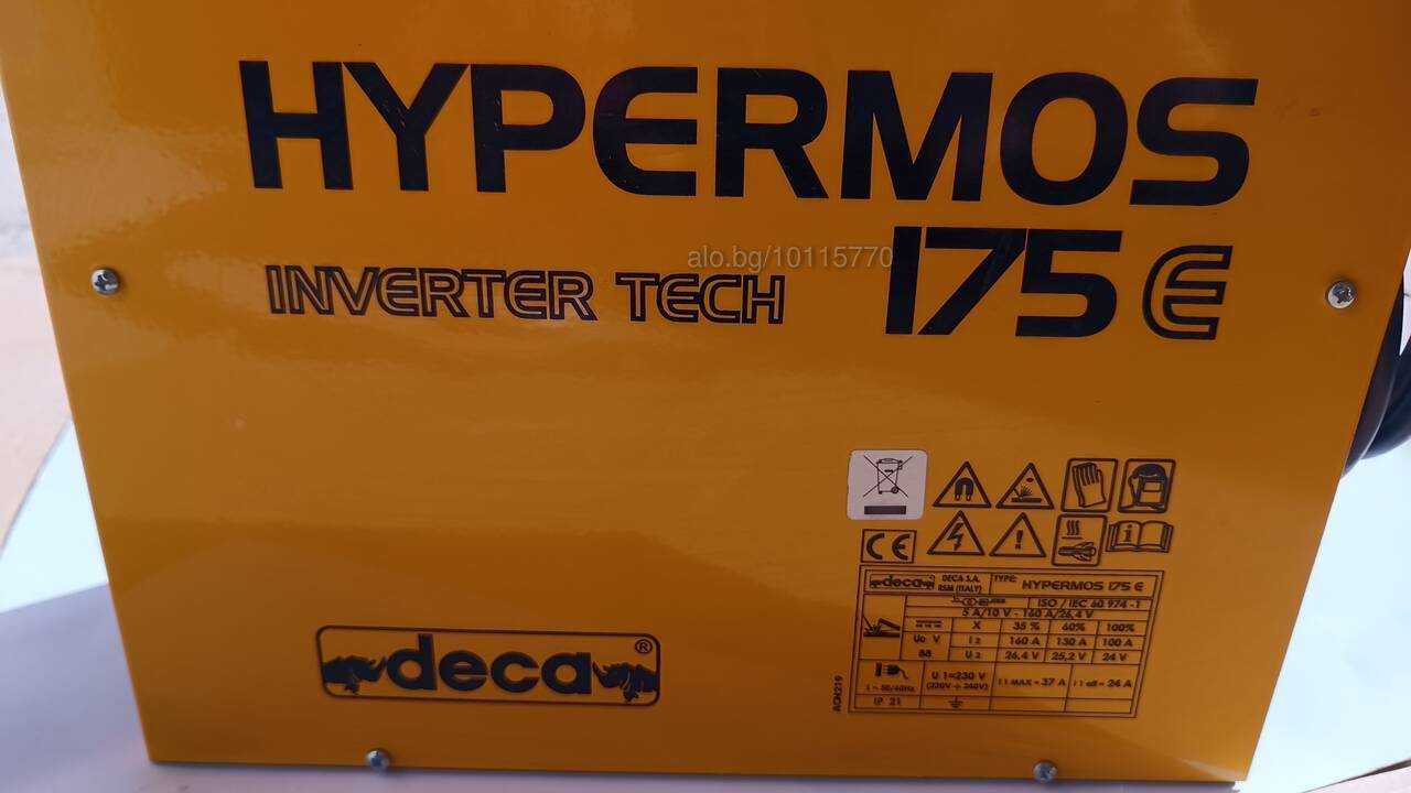 Професионален ЕЛЕКТРОЖЕН 4.0 kW 175E DECA 2 години гаранция