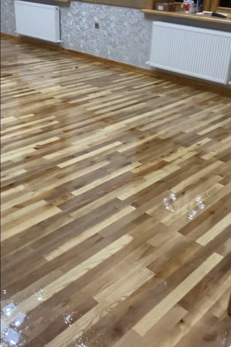 Шлифовка пол паркет укладка ламината