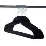 Umerase din Plastic Acoperite cu Velur pentru Haine Culoare Turcoaz
