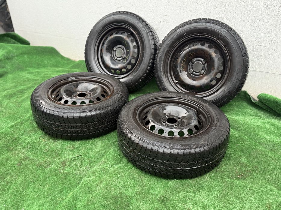 Jante Peugeot 4x108 R 15 + Cauciucuri Iarna 195/65/R15