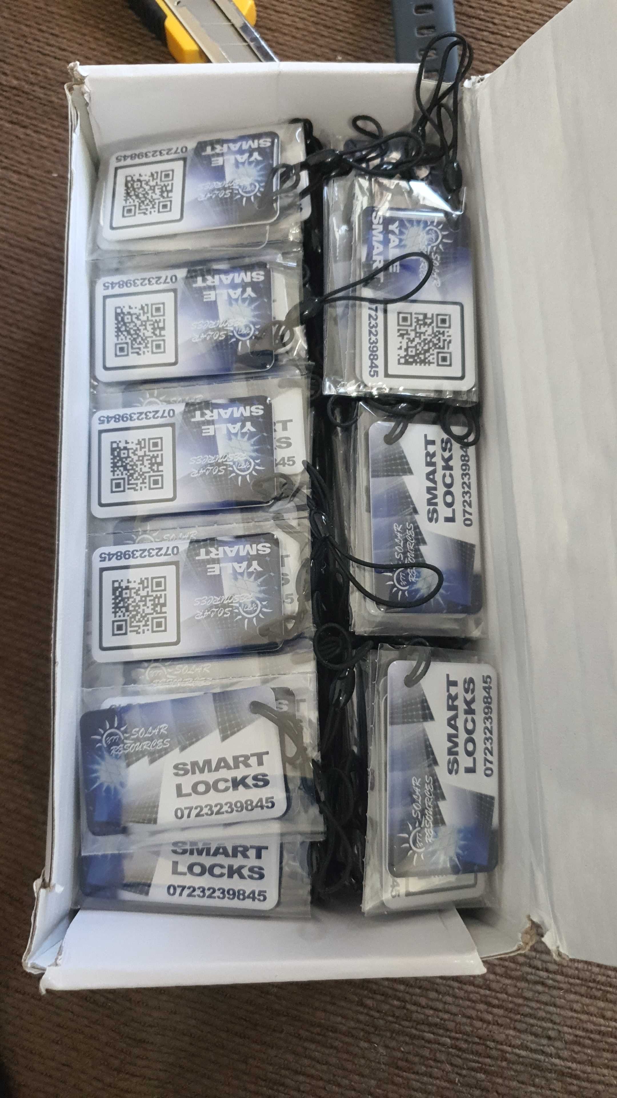 carduri, bratari 13.56MHz RFID MiFARE pentru yale smart, TRANSP GRATIS