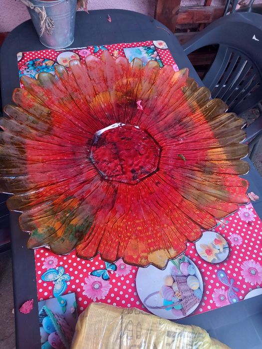 Fructiera mare stil floare