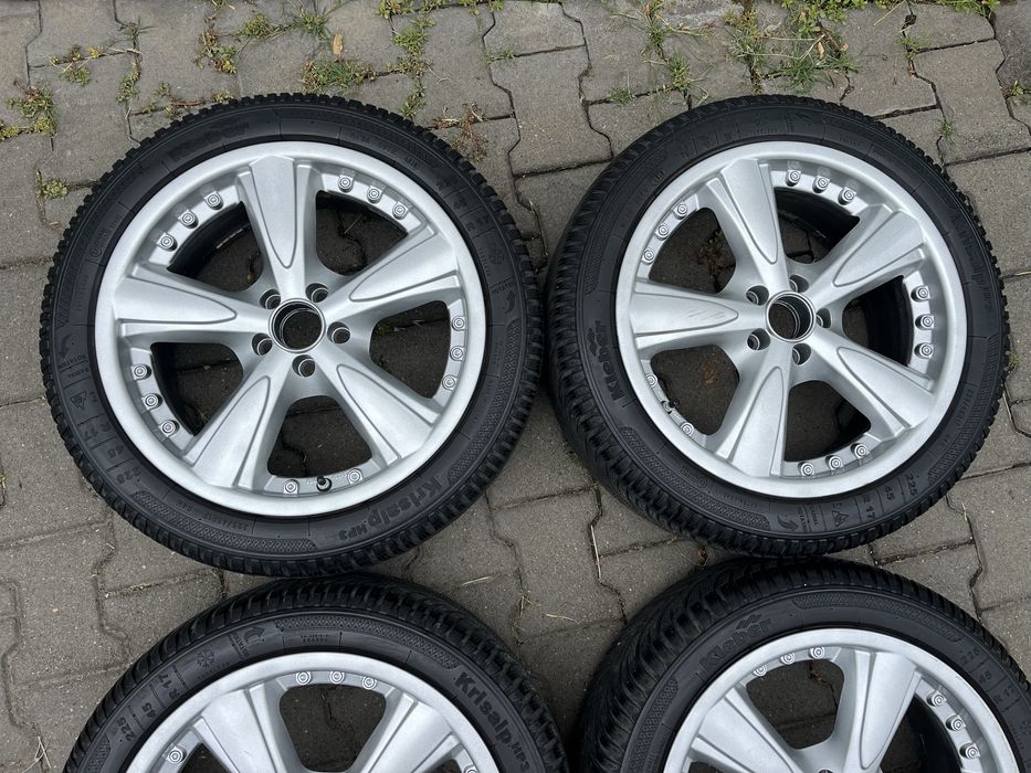 Jante aliaj 5x100mm, anvelope iarna, 225/45 R17 VW Golf 4 Bora Subaru