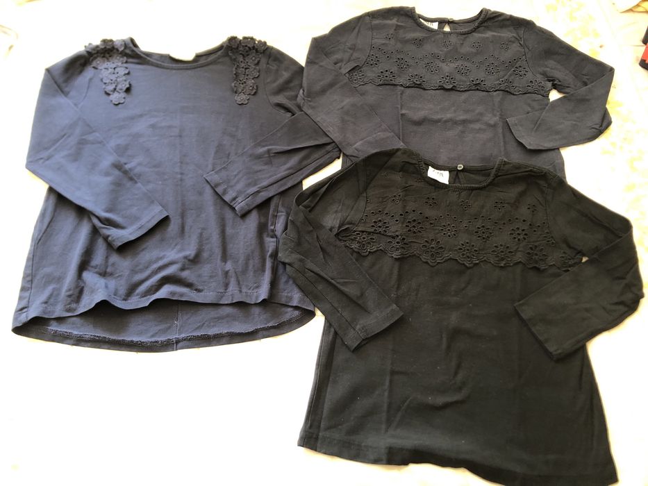 Блузки с дълъг ръкав за момиче 5-6г (110-116)