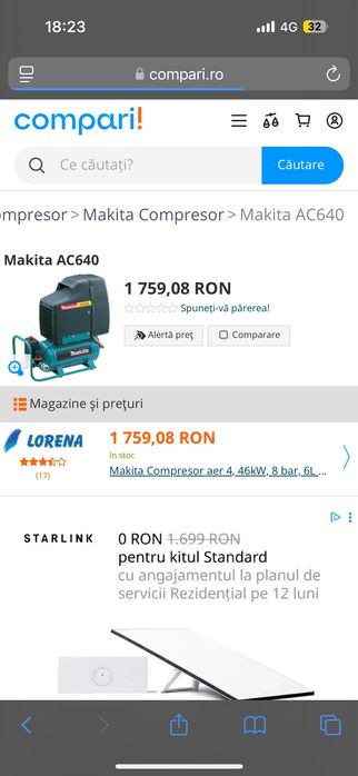 Vand compresor makita