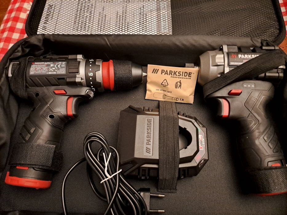 Set Parkside performance  impact și filetanta cu acumulatori