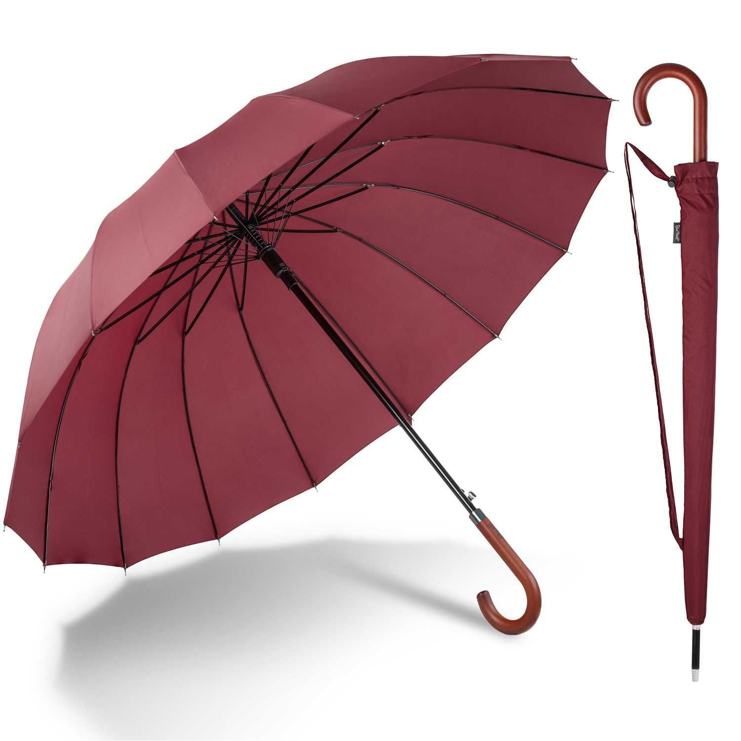 Umbrela de Lux, Deschidere Automata,120cm, Pentru 2 persoane, 16 fibra