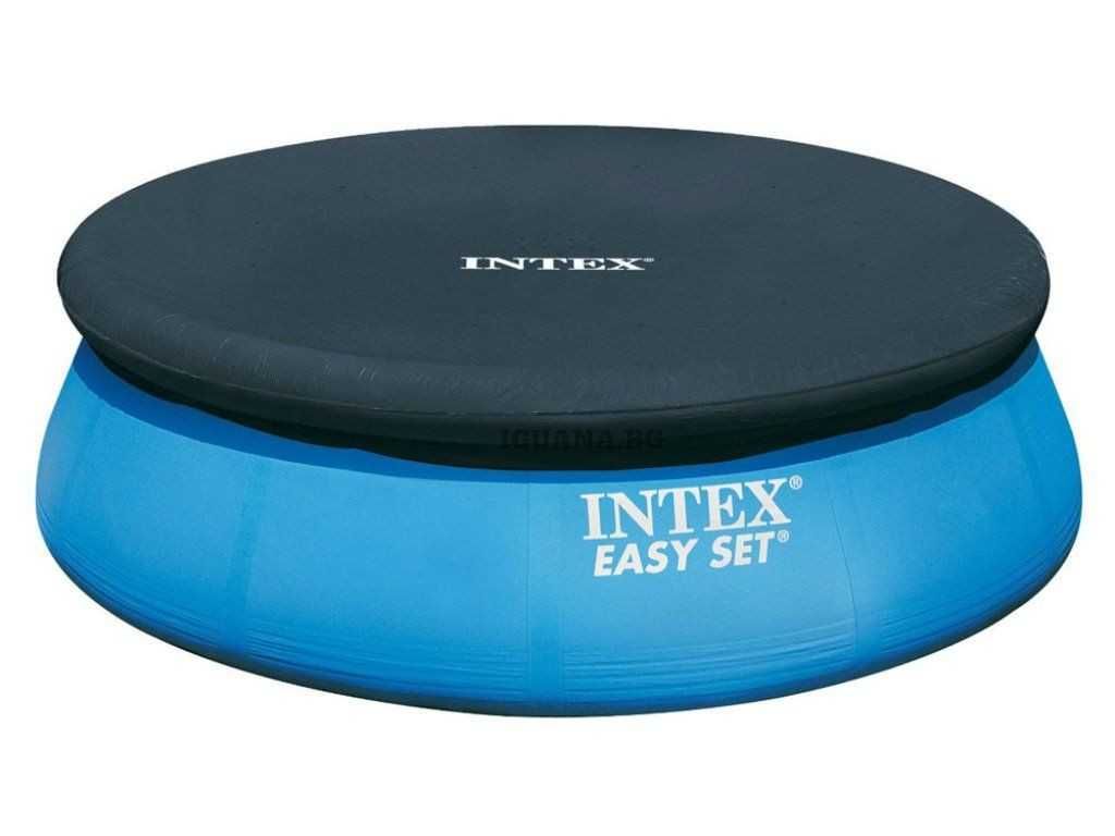 Басейн INTEX 244х61см +филтърна помпа + покривало + дозатор + таблетки