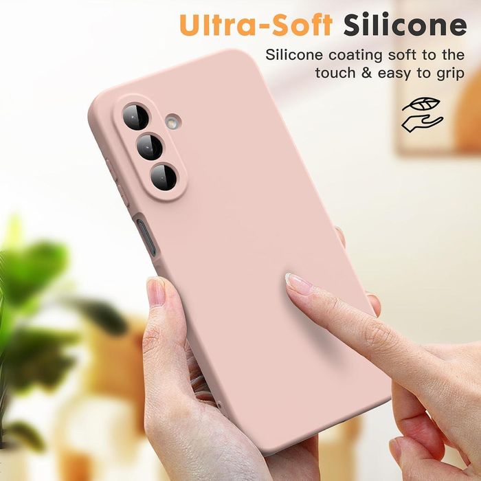 Матов силиконов кейс за samsung galaxy a17 - розов