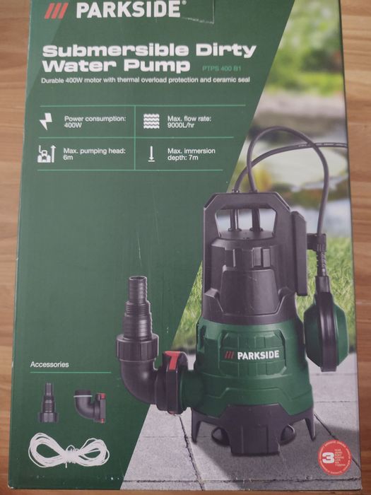 Pompa submersibila de apa murdara Parkside PTPS 400 B1