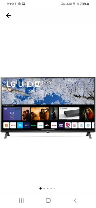 Televizor LG smart 4K Diagonala 139 cm