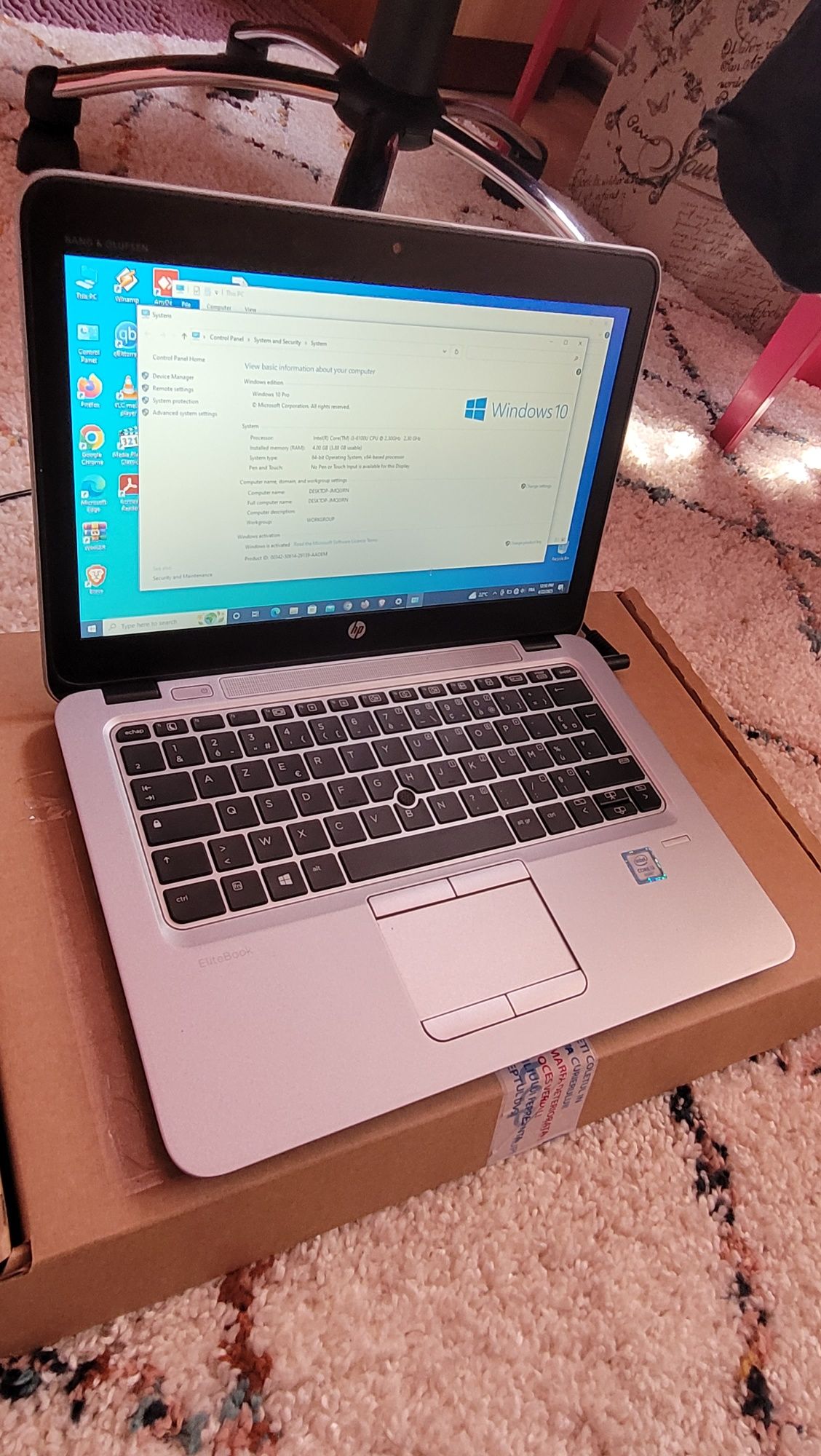 Laptop Hp 820 G3 ecran de 12. 5