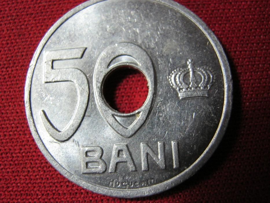 Moneda romaneasca,Proba de batere,50 Bani 1922.Ferdinand.