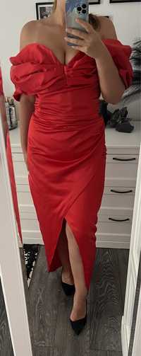 Rochie roșie pe corset mărimea M-L