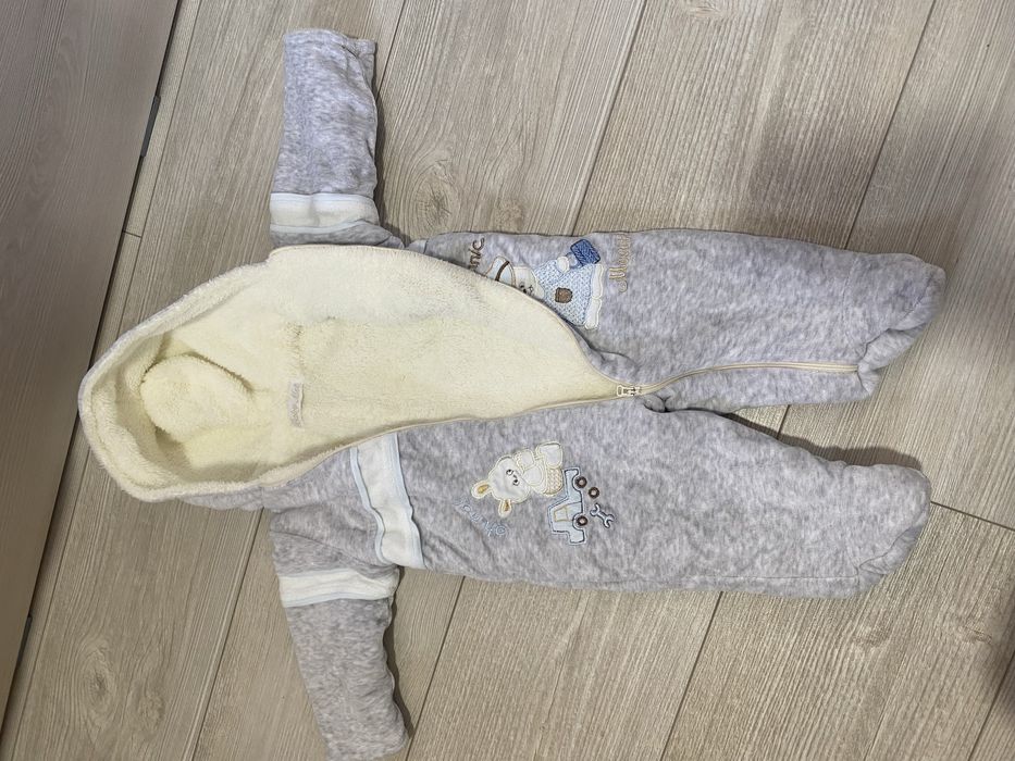 Плюшевый комбез на 3-6 мес