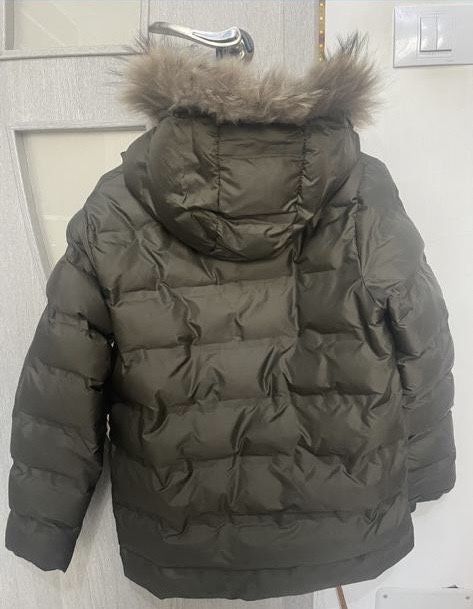 Geaca din puf cu blana naturala