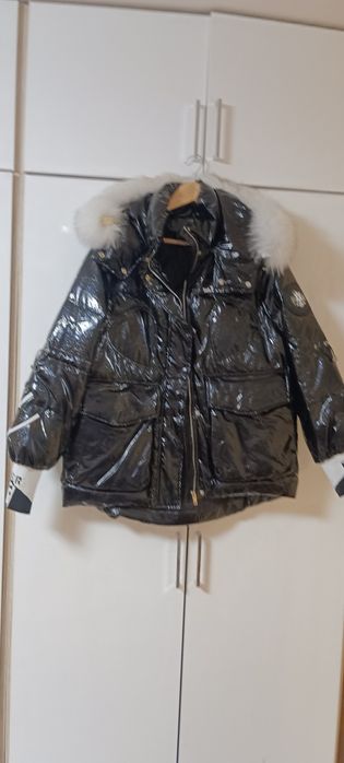 Уникално,яке,яка естествен косъм от лисица с 3D ефект