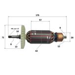 Ротор для УШМ AG1800-18О – запчасти для электроинструментов