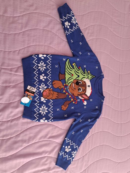 Коледен пуловер за дете 3-4 години