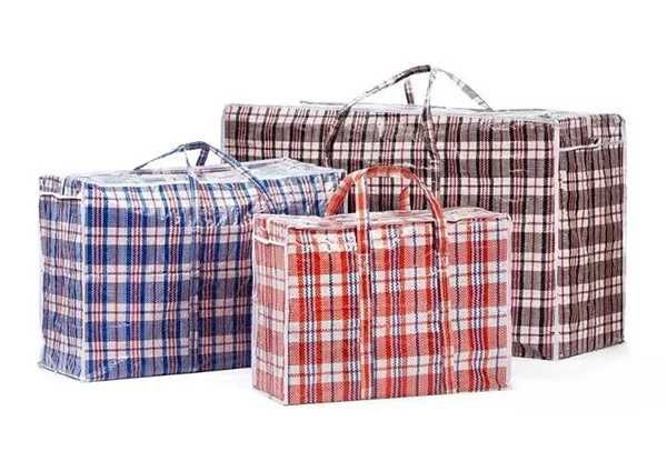 Китайские клетчатые сумки разных размеров