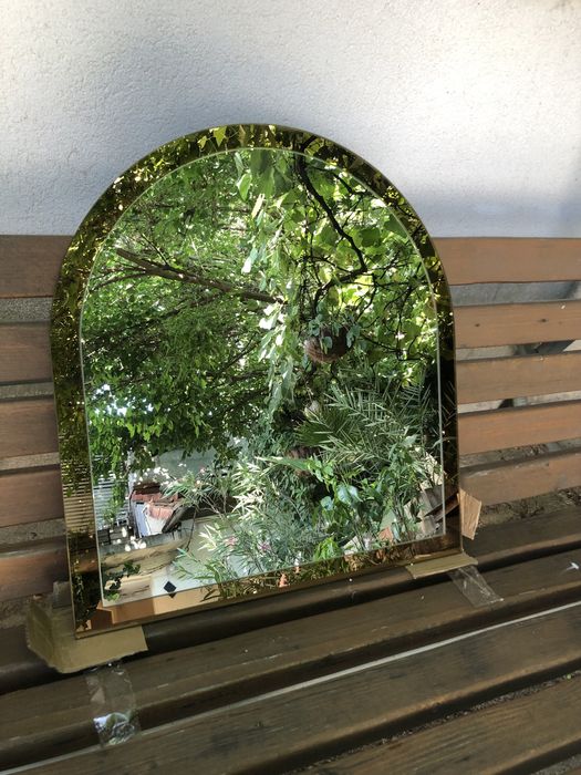 Oglinda perete semirotunda design deosebit 66/60 cm
