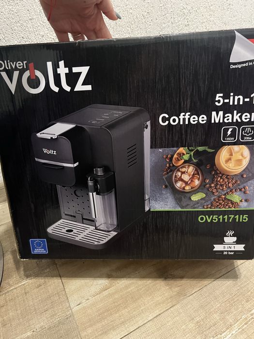 Кафемашина Voltz 8в1 с капсули,кана за мляко,функции Latte i Cappuccin