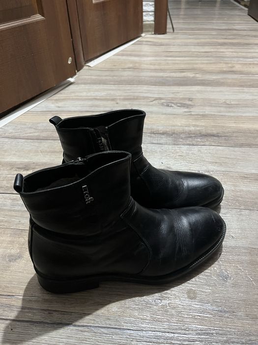 Зимная обувь с натуральным кожам с мехом