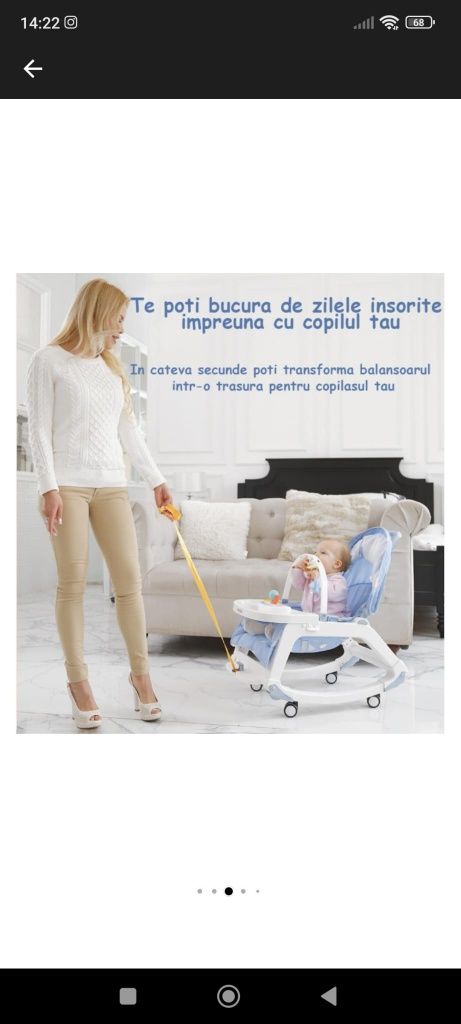 Vând scaun multifuncțional bebeluși