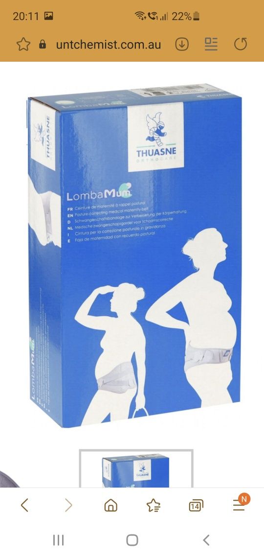 Suport lombar Thuasne  pentru gravide
