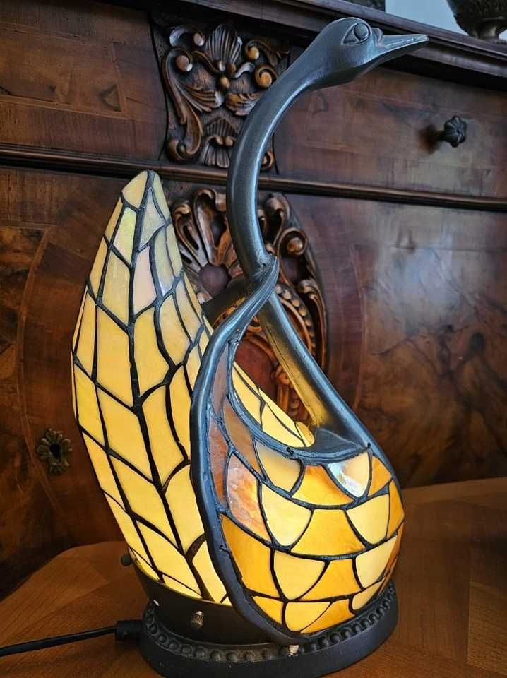 Lampă decorativă vintage în formă de lebădă