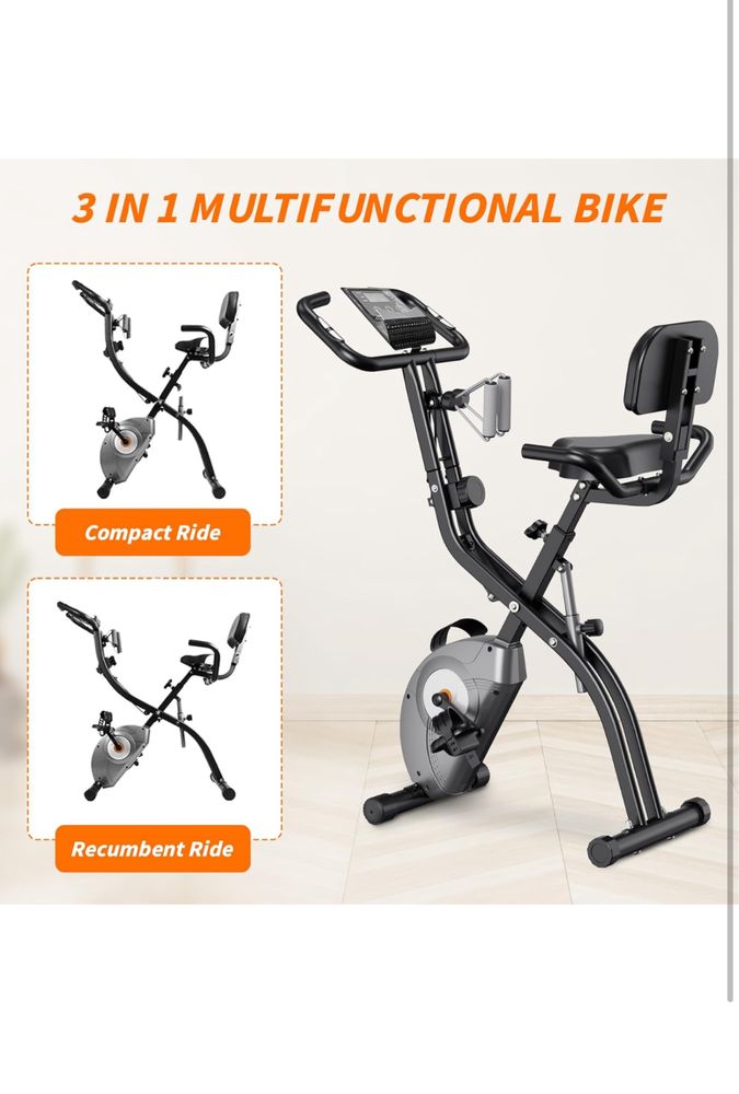 ATIVAFIT Bicicletă de exerciții pliabilă Noua Sigilata