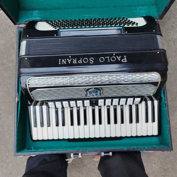 Vand acorden paolo professional cu 7 reg la basi 120 si 10 la clape